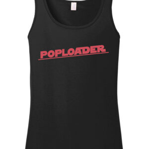 Tanktop POPLOADER schwarz "Logo rot" - (Damen)