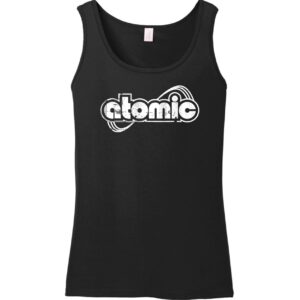 Tanktop Atomic schwarz "Logo weiß" - (Damen)